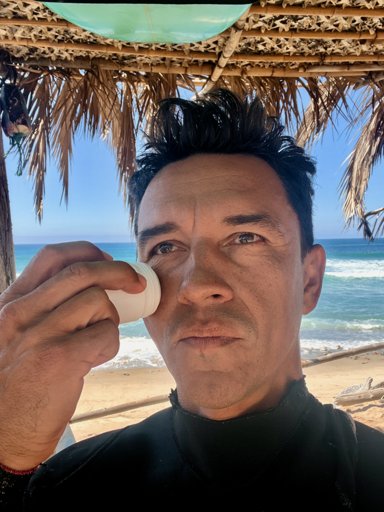 Founder Photo using early version of barrel balm.