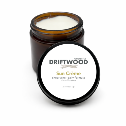 Sun_Creme_Island-Breeze_Product shot front 2 Sun Creme Island Breeze open jar